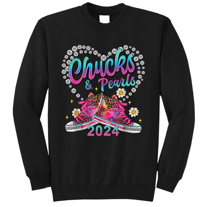 Chucks And Pearls Kamala Harris 2024 For President 47 Sweatshirt