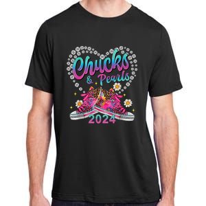 Chucks And Pearls Kamala Harris 2024 For President 47 Adult ChromaSoft Performance T-Shirt