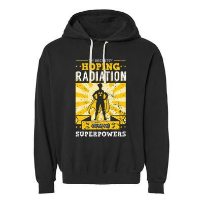 Cancer Awareness Patient Warrior Chemo Radiation Therapy Garment-Dyed Fleece Hoodie