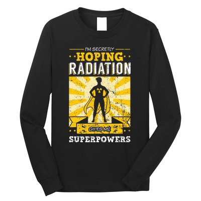 Cancer Awareness Patient Warrior Chemo Radiation Therapy Long Sleeve Shirt