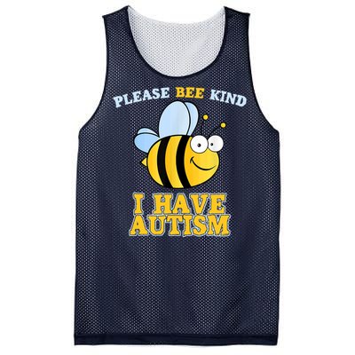 Cute Autism - Please Bee Kind I Have Autism Mesh Reversible Basketball Jersey Tank