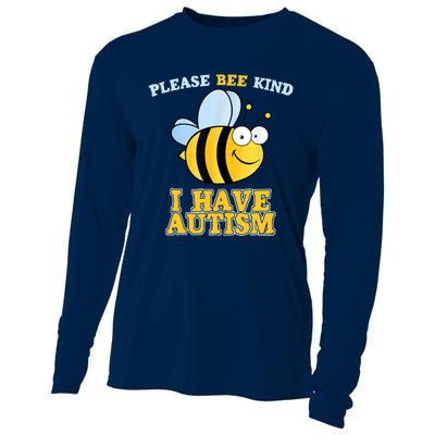 Cute Autism - Please Bee Kind I Have Autism Cooling Performance Long Sleeve Crew