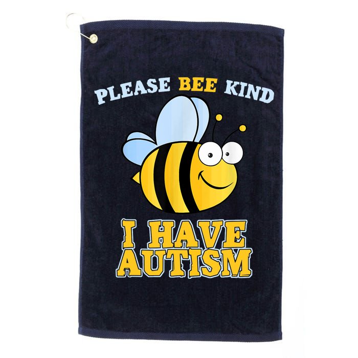 Cute Autism - Please Bee Kind I Have Autism Golf Towel