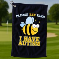 Cute Autism - Please Bee Kind I Have Autism Golf Towel