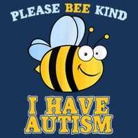 Cute Autism - Please Bee Kind I Have Autism Golf Towel