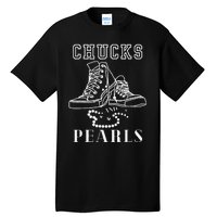 Chucks And Pearls Cute Women Nurse Kamala 2024 Tall T-Shirt