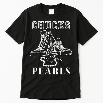 Chucks And Pearls Cute Women Nurse Kamala 2024 Tall T-Shirt