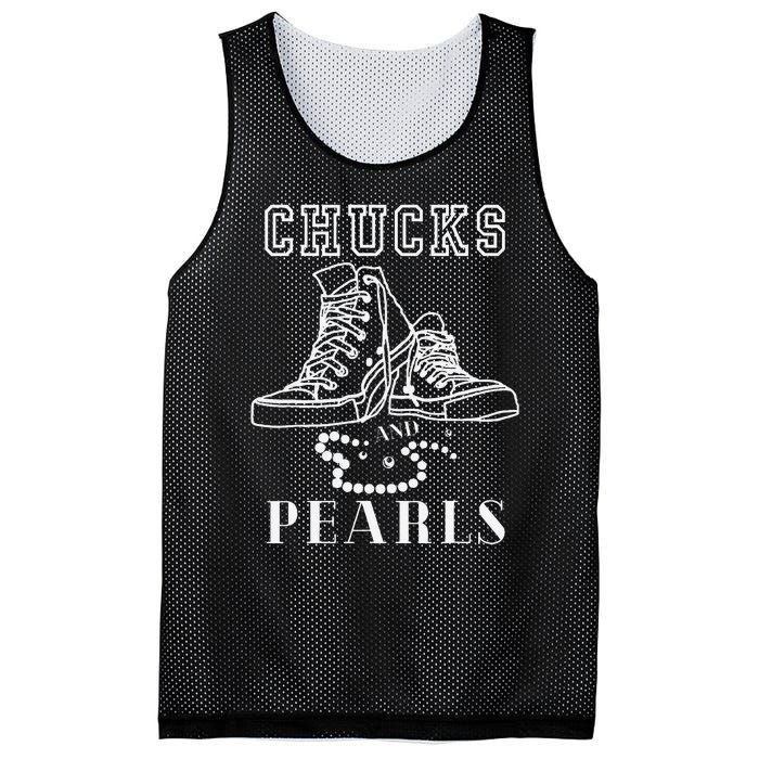 Chucks And Pearls Cute Women Nurse Kamala 2024 Mesh Reversible Basketball Jersey Tank