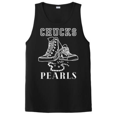 Chucks And Pearls Cute Women Nurse Kamala 2024 PosiCharge Competitor Tank