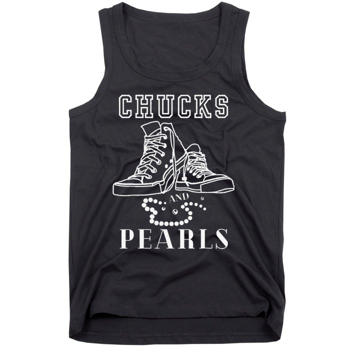 Chucks And Pearls Cute Women Nurse Kamala 2024 Tank Top