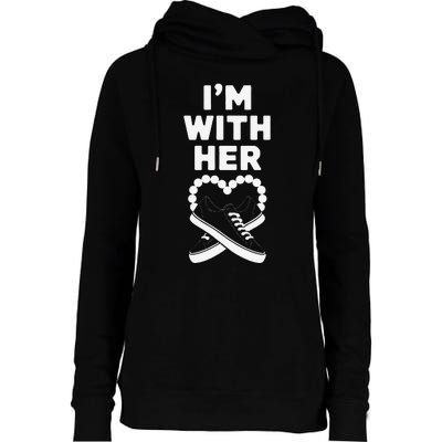 Chucks And Pearls Election 2024 IM With Her Kamala Womens Funnel Neck Pullover Hood