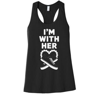 Chucks And Pearls Election 2024 IM With Her Kamala Women's Racerback Tank