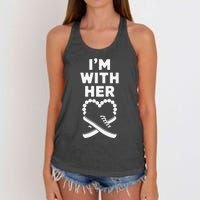 Chucks And Pearls Election 2024 IM With Her Kamala Women's Knotted Racerback Tank