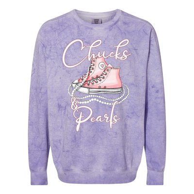 Chucks And Pearls Colorblast Crewneck Sweatshirt