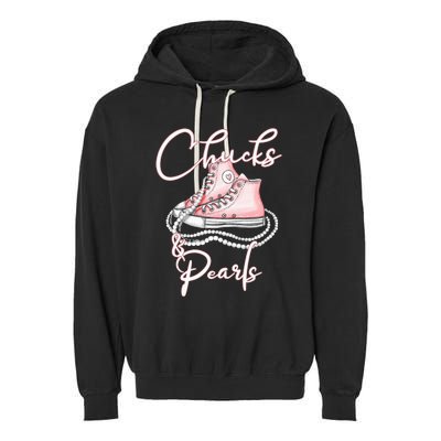 Chucks And Pearls Garment-Dyed Fleece Hoodie