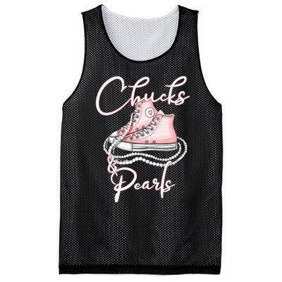 Chucks And Pearls Mesh Reversible Basketball Jersey Tank