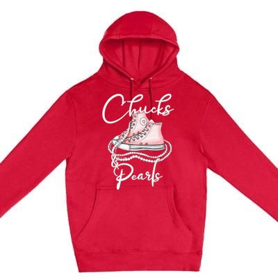 Chucks And Pearls Premium Pullover Hoodie