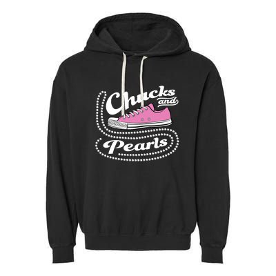 Chucks And Pearls Madam 2024 Women American Garment-Dyed Fleece Hoodie