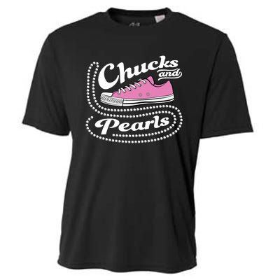 Chucks And Pearls Madam 2024 Women American Cooling Performance Crew T-Shirt