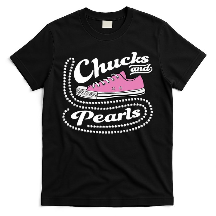 Chucks And Pearls Madam 2024 Women American T-Shirt