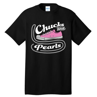 Chucks And Pearls Madam 2024 Women American Tall T-Shirt