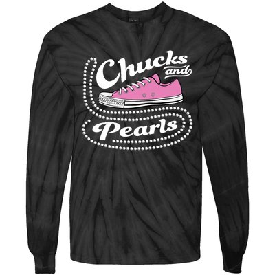 Chucks And Pearls Madam 2024 Women American Tie-Dye Long Sleeve Shirt