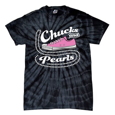 Chucks And Pearls Madam 2024 Women American Tie-Dye T-Shirt