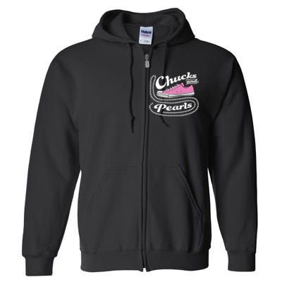 Chucks And Pearls Madam 2024 Women American Full Zip Hoodie