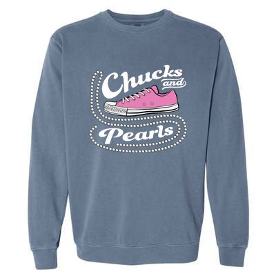 Chucks And Pearls Madam 2024 Women American Garment-Dyed Sweatshirt