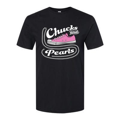 Chucks And Pearls Madam 2024 Women American Softstyle CVC T-Shirt