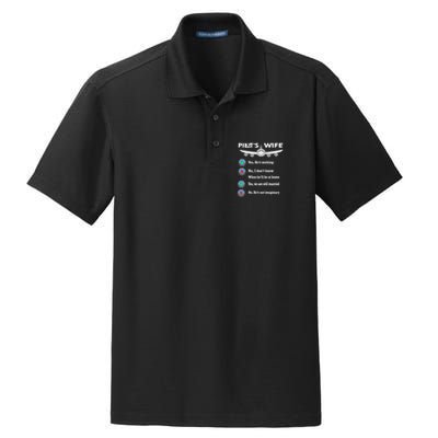 Commercial Airline Pilot Wife Gift Dry Zone Grid Polo