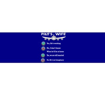 Commercial Airline Pilot Wife Gift Bumper Sticker