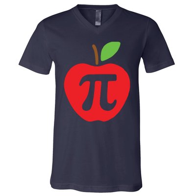 Cool Apple Pi Day V-Neck T-Shirt