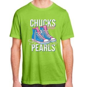 Chucks And Pearls Kamala Harris 2024 For President Election Adult ChromaSoft Performance T-Shirt