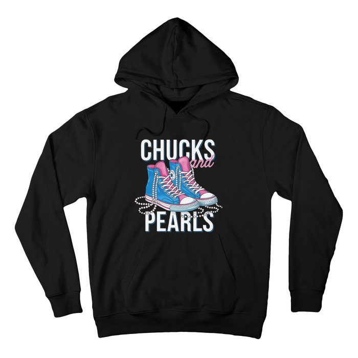 Chucks And Pearls Kamala Harris 2024 For President Election Hoodie