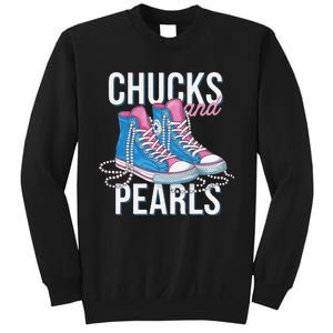 Chucks And Pearls Kamala Harris 2024 For President Election Sweatshirt