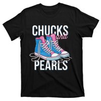 Chucks And Pearls Kamala Harris 2024 For President Election T-Shirt