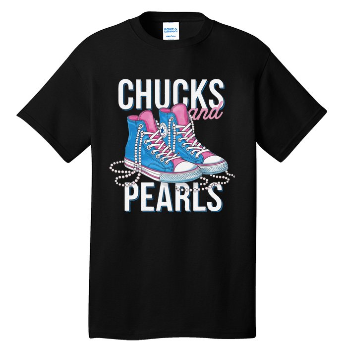 Chucks And Pearls Kamala Harris 2024 For President Election Tall T-Shirt