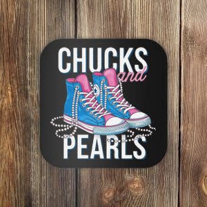 Chucks And Pearls Kamala Harris 2024 For President Election Coaster