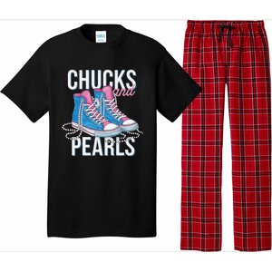 Chucks And Pearls Kamala Harris 2024 For President Election Pajama Set