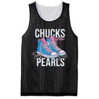 Chucks And Pearls Kamala Harris 2024 For President Election Mesh Reversible Basketball Jersey Tank