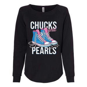 Chucks And Pearls Kamala Harris 2024 For President Election Womens California Wash Sweatshirt