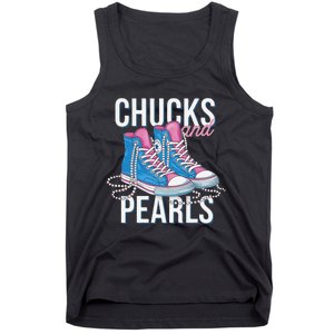 Chucks And Pearls Kamala Harris 2024 For President Election Tank Top