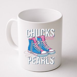 Chucks And Pearls Kamala Harris 2024 For President Election Coffee Mug