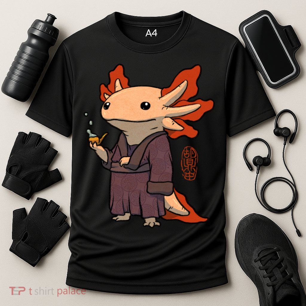 Cute Axolotl Philosopher Performance Shirt