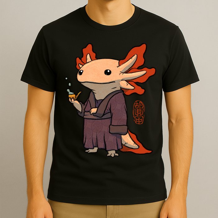 Cute Axolotl Philosopher T-Shirt