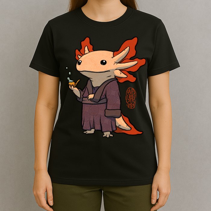 Cute Axolotl Philosopher T-Shirt