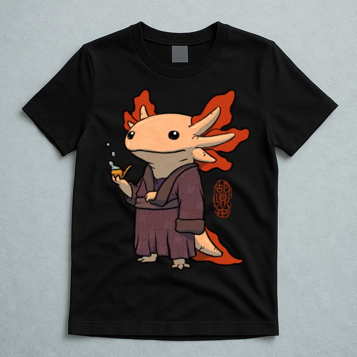Cute Axolotl Philosopher T-Shirt