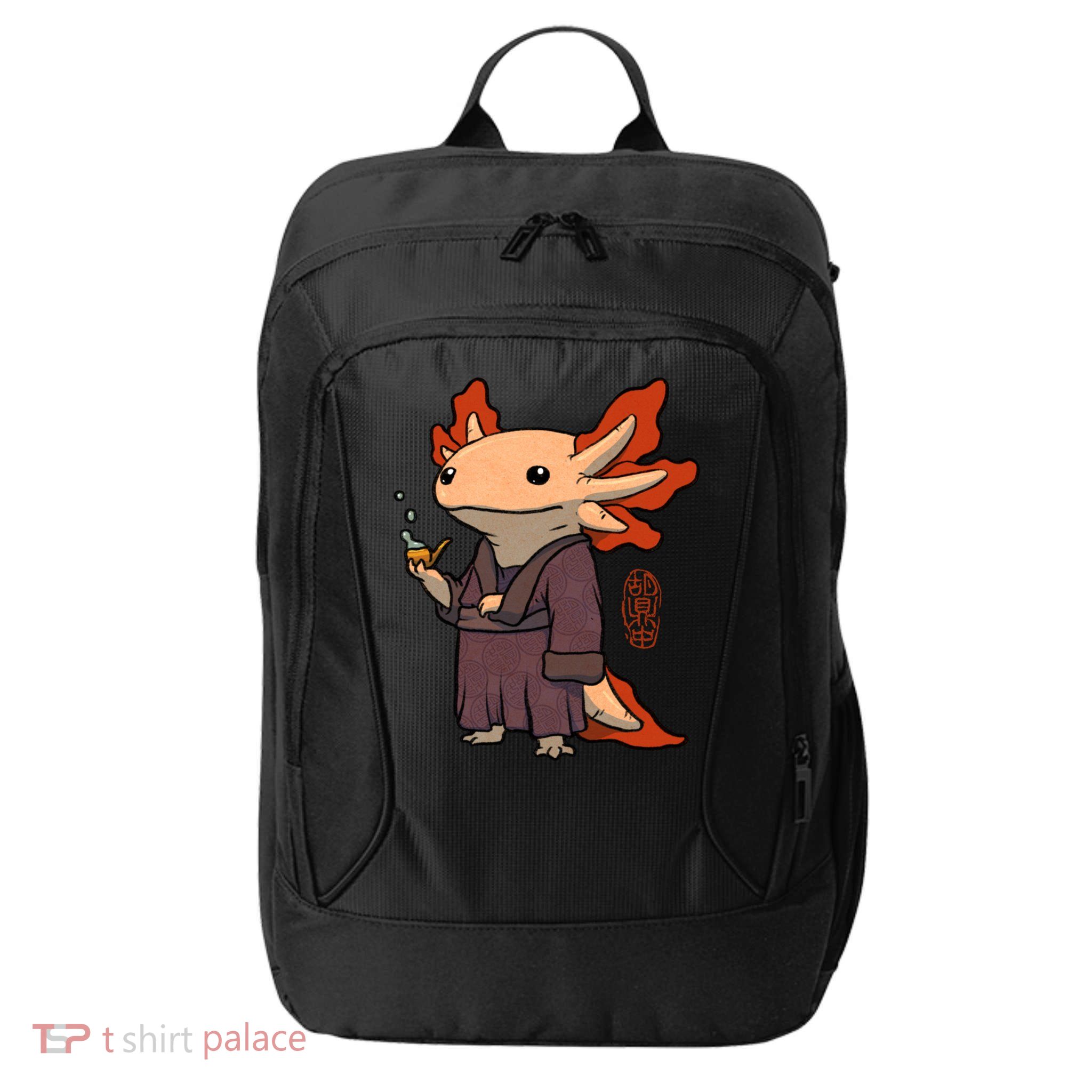 Cute Axolotl Philosopher City Backpack
