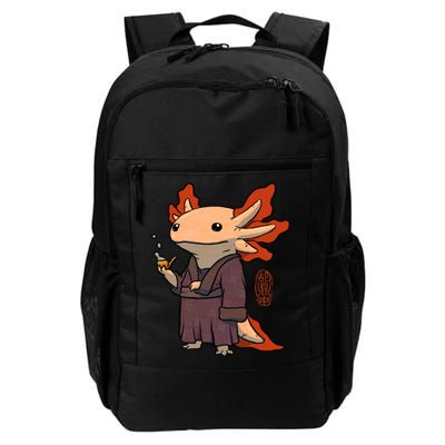 Cute Axolotl Philosopher Daily Commute Backpack